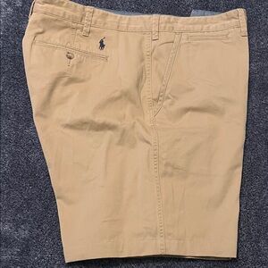 Polo by Ralph Lauren Men's Khaki Flat Front Shorts
